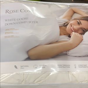Rose Cose twin goose down comforter.